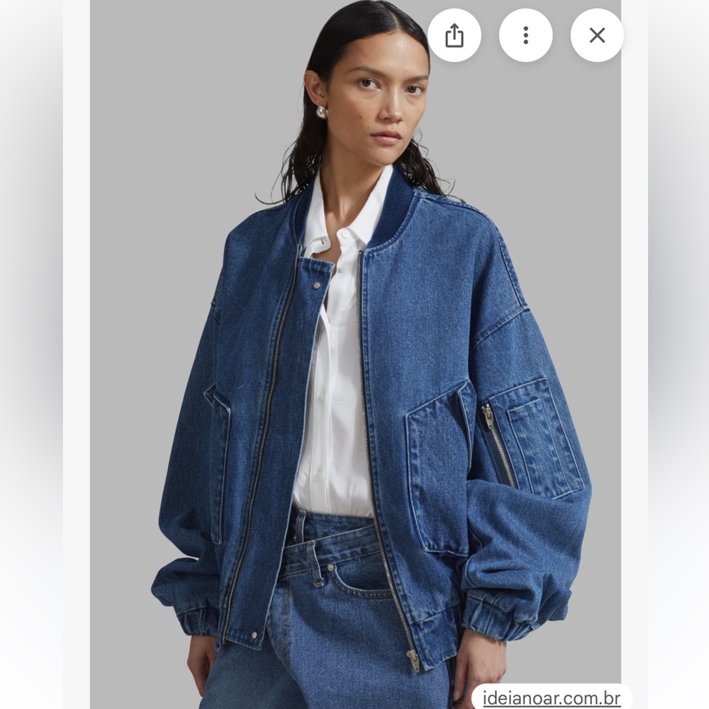 FRANKIE SHOP Denim Bomber